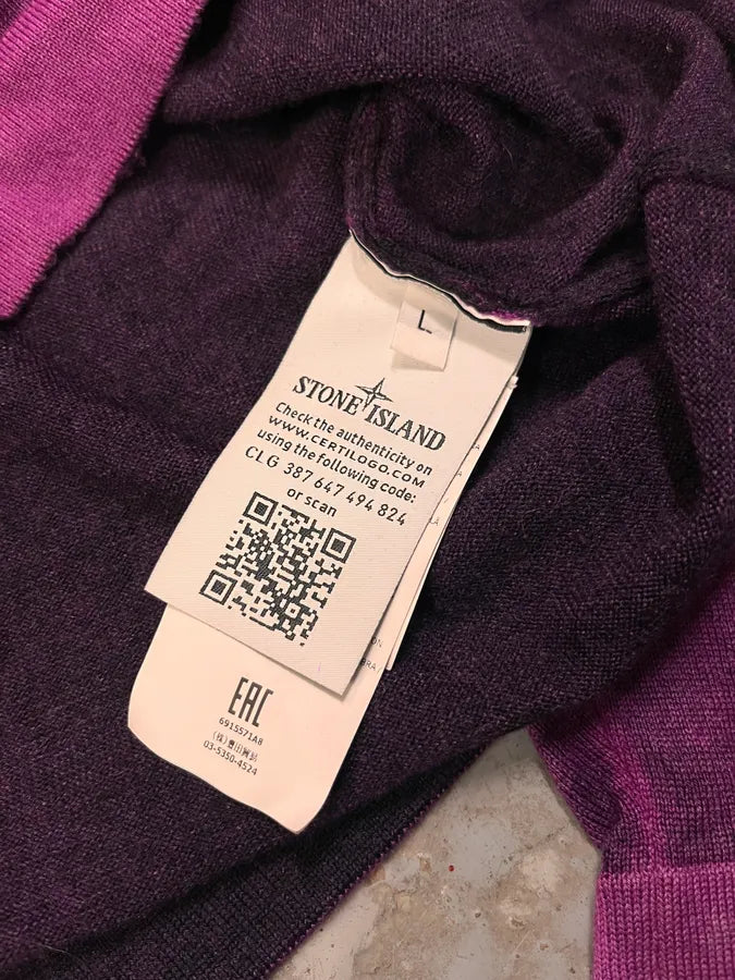 Stone Island Purple Minimalist Sweater vqtYoix 8