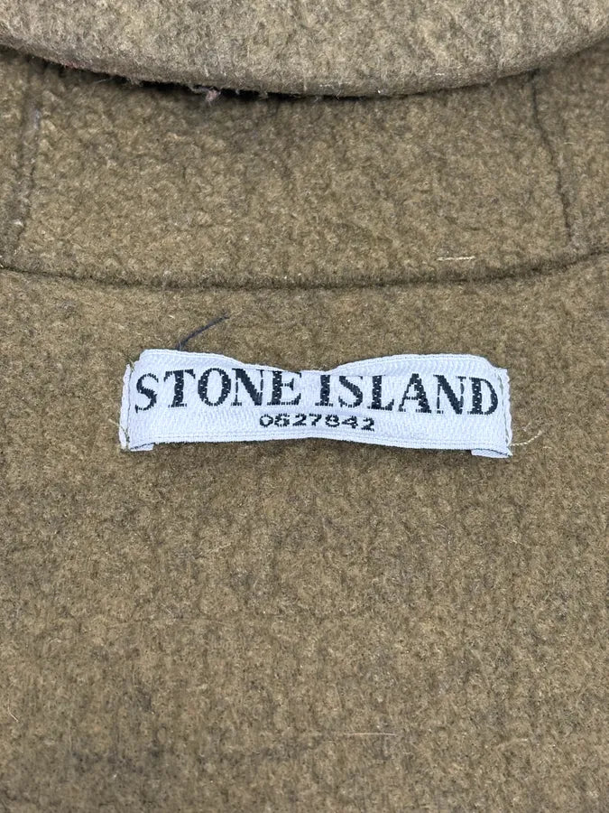 Stone Island Sleeveless Hooded Khaki Vest Jacket yUCcWQp 8