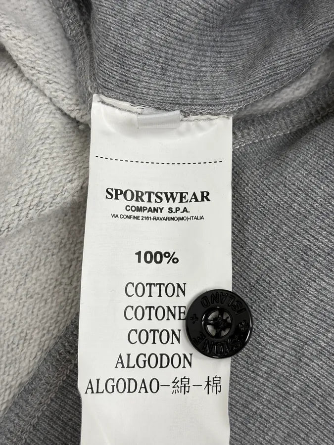 Stone Island Grey Hooded Sweater FDQtOvq 9