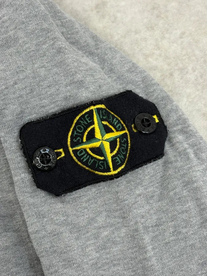Stone Island Grey Hooded Sweater FDQtOvq 7