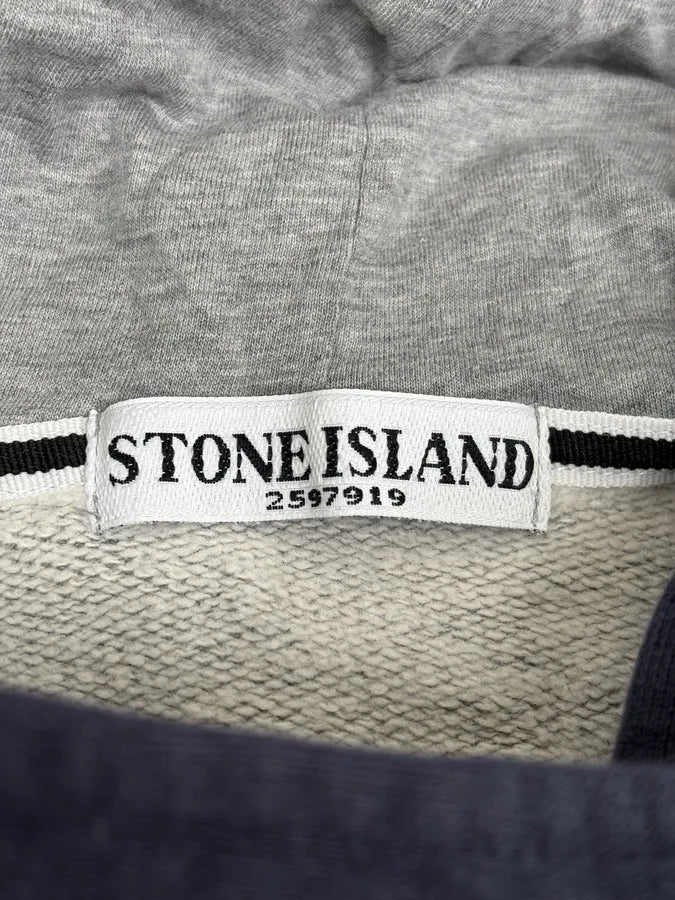 Stone Island Grey Hooded Sweater FDQtOvq 8