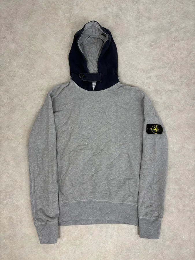 Stone Island Grey Hooded Sweater FDQtOvq 0