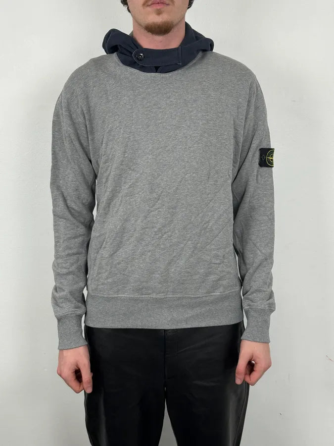 Stone Island Grey Hooded Sweater FDQtOvq 1