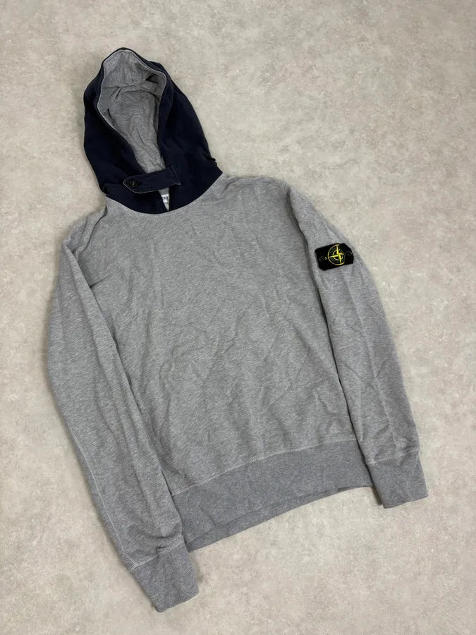 Stone Island Grey Hooded Sweater FDQtOvq 4