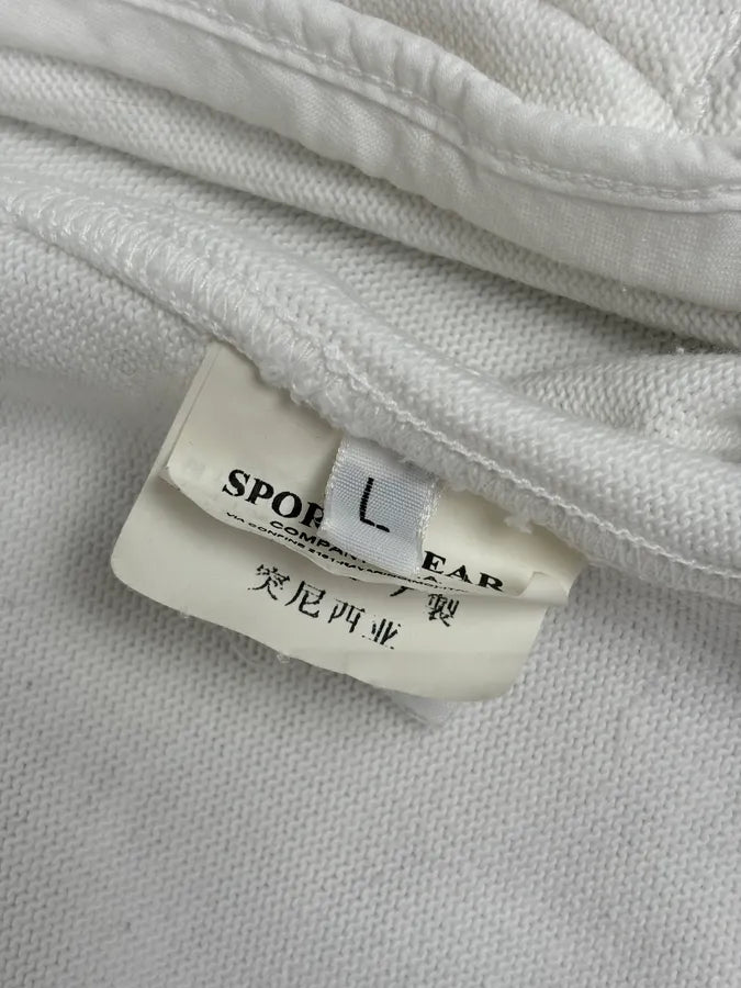 Stone Island White Double-Breasted Compass Patch Jacket gVFinTl 11