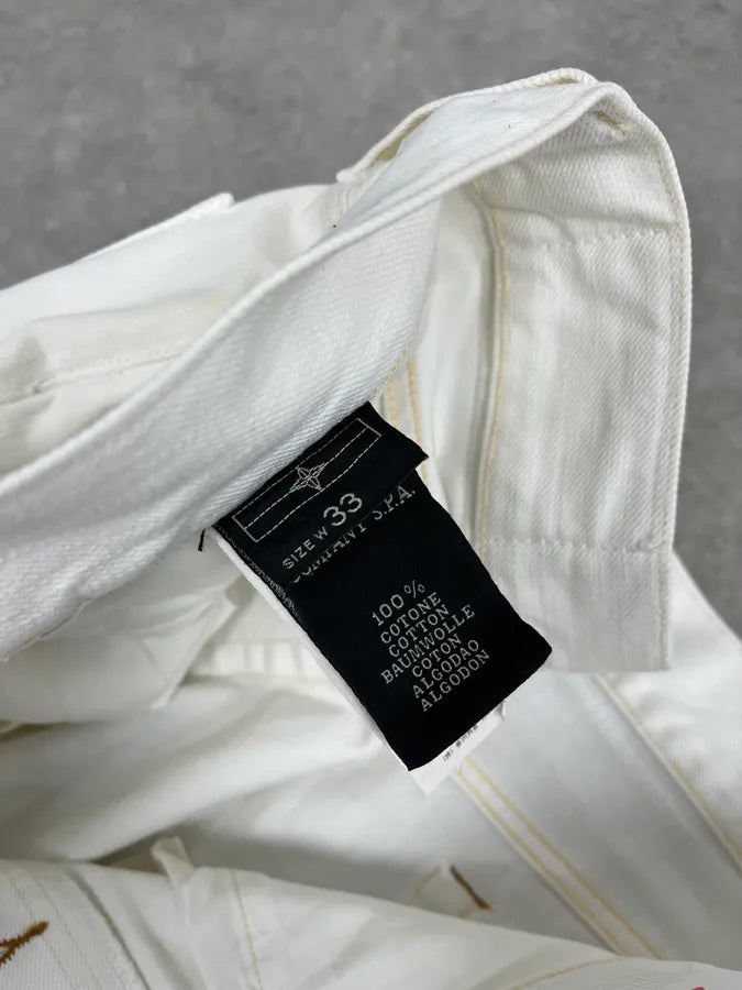 Stone Island White Denim Jeans OKkoYhj 12
