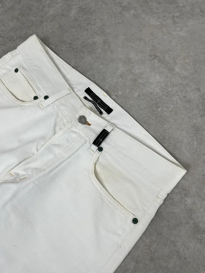 Stone Island White Denim Jeans OKkoYhj 4