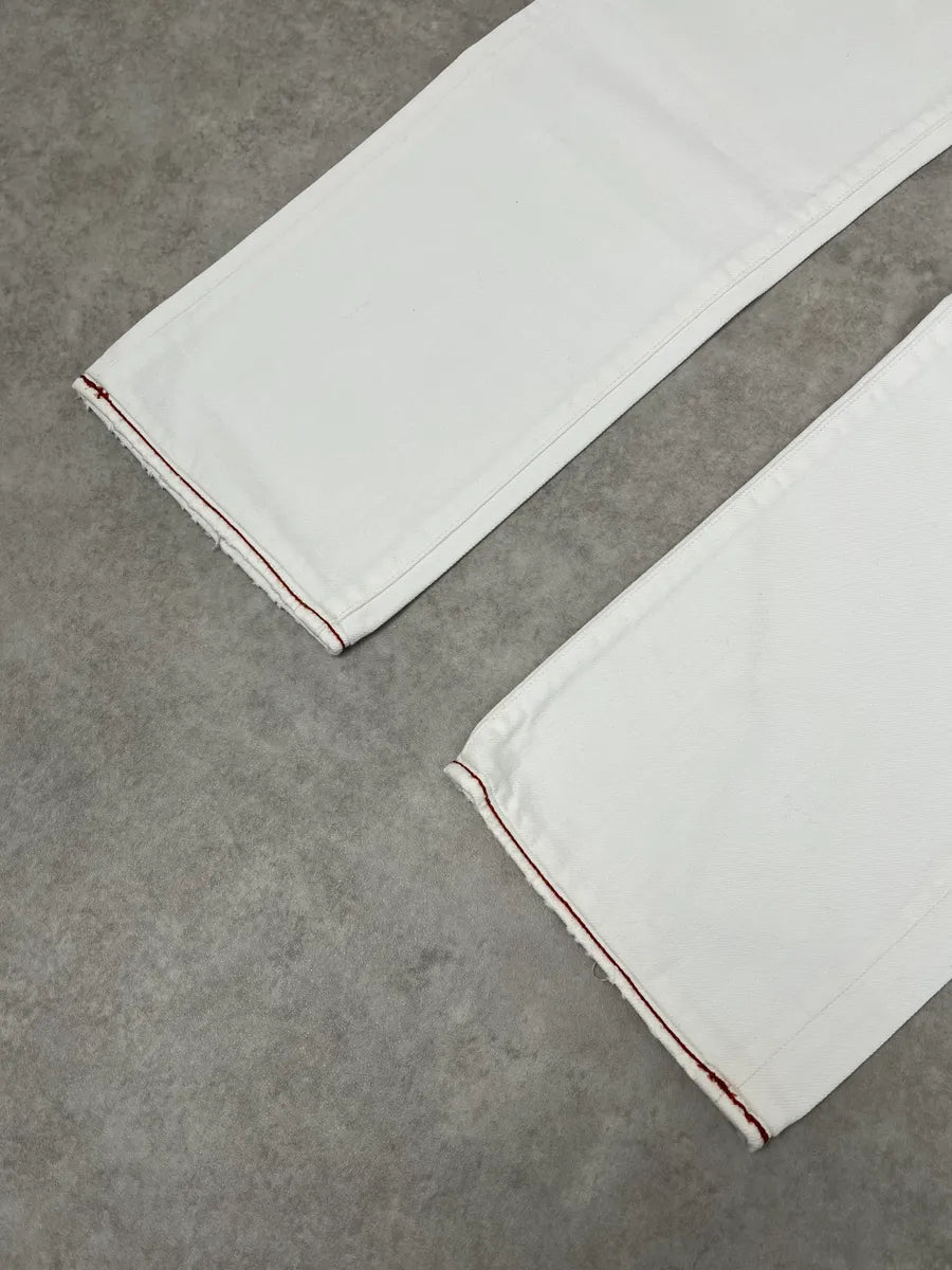 Stone Island White Denim Jeans OKkoYhj 5