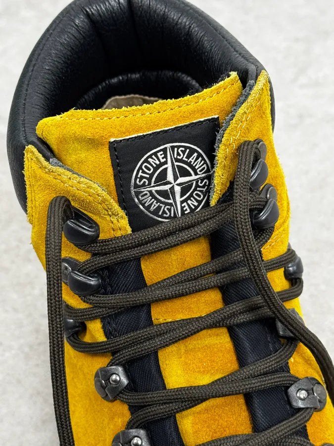 Stone Island Yellow Mustard Suede Hiking Boots ytgXbSX 6