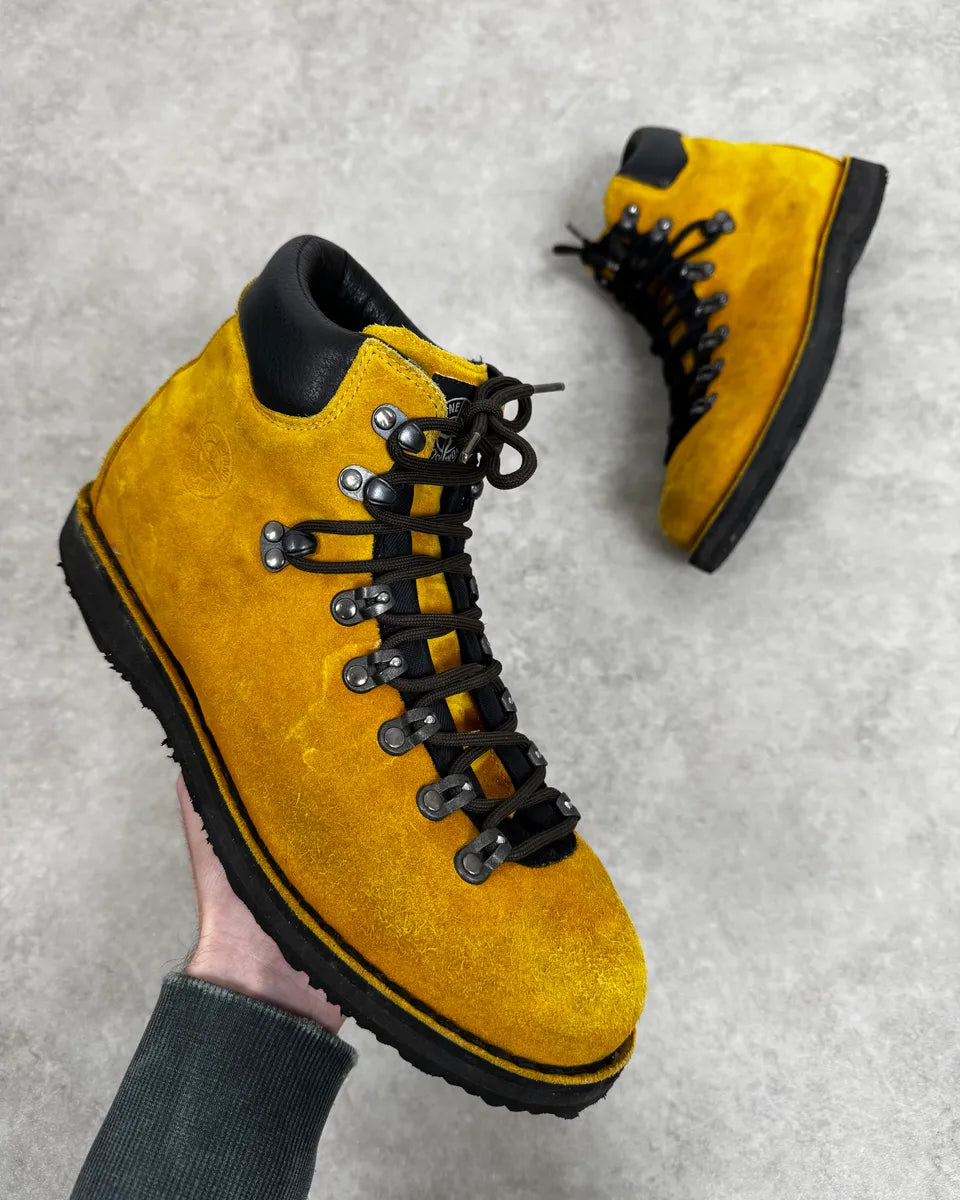 Stone Island Yellow Mustard Suede Hiking Boots ytgXbSX 0