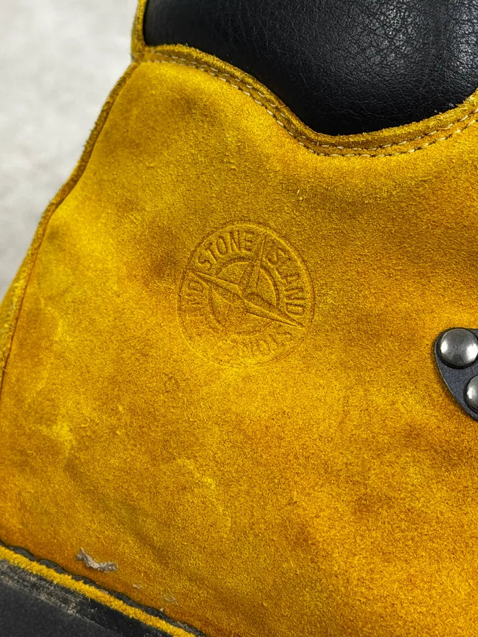 Stone Island Yellow Mustard Suede Hiking Boots ytgXbSX 7