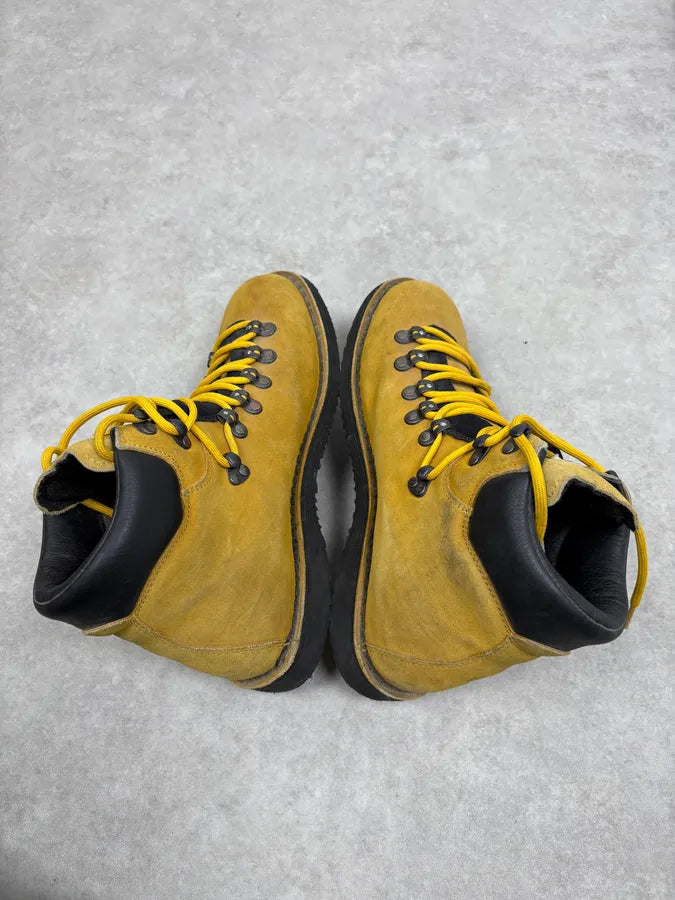Stone Island Yellow Suede Leather Boots XevAkLe 4