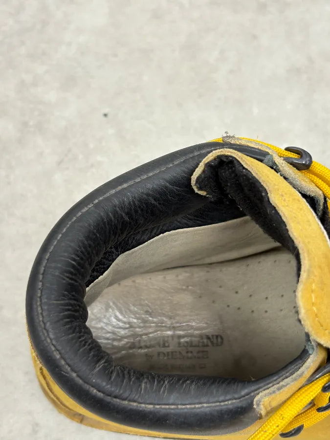 Stone Island Yellow Suede Leather Boots XevAkLe 7