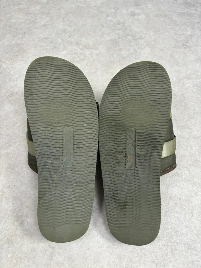 Suicoke Olive Green Nylon Slides Velcro Strap Size 46 duEyvnT 11