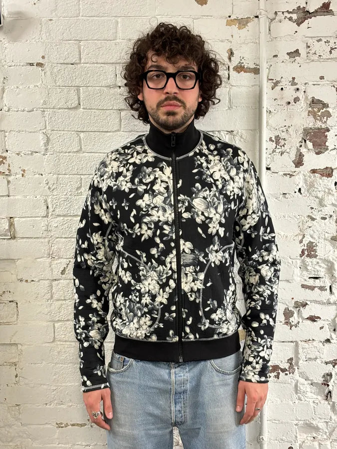 SS2018 Givenchy Sample Black Floral Track Jacket  ciODjpG 1