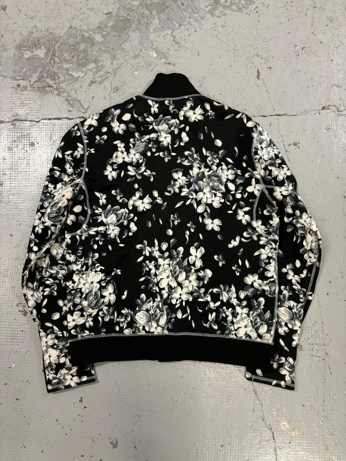SS2018 Givenchy Sample Black Floral Track Jacket  ciODjpG 5