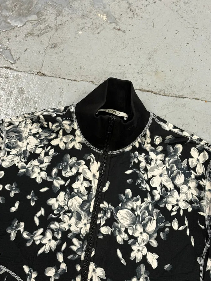 SS2018 Givenchy Sample Black Floral Track Jacket  ciODjpG 4