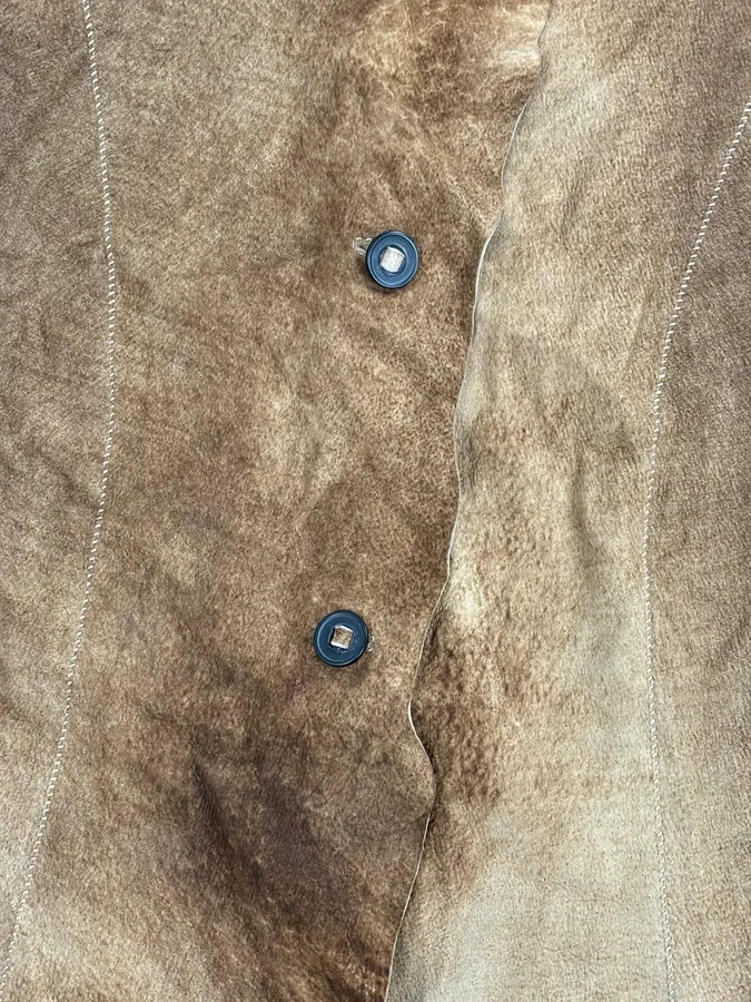 Sylvie Schimmel Brown Eroded Suede Shirt rZXHwLC 8