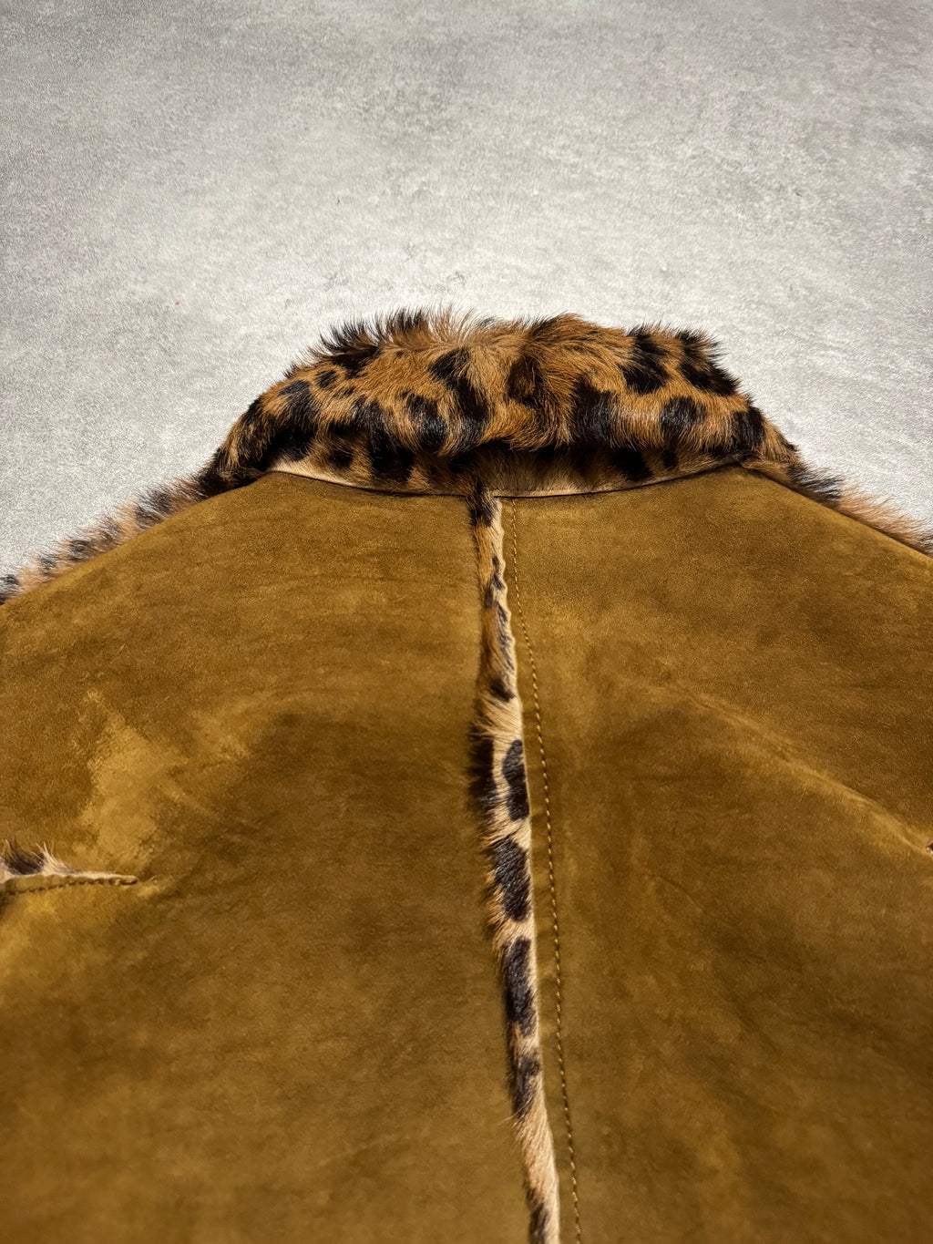 Dolce & Gabbana Leopard Fur Leather Buttoned Jacket (XS) - 7