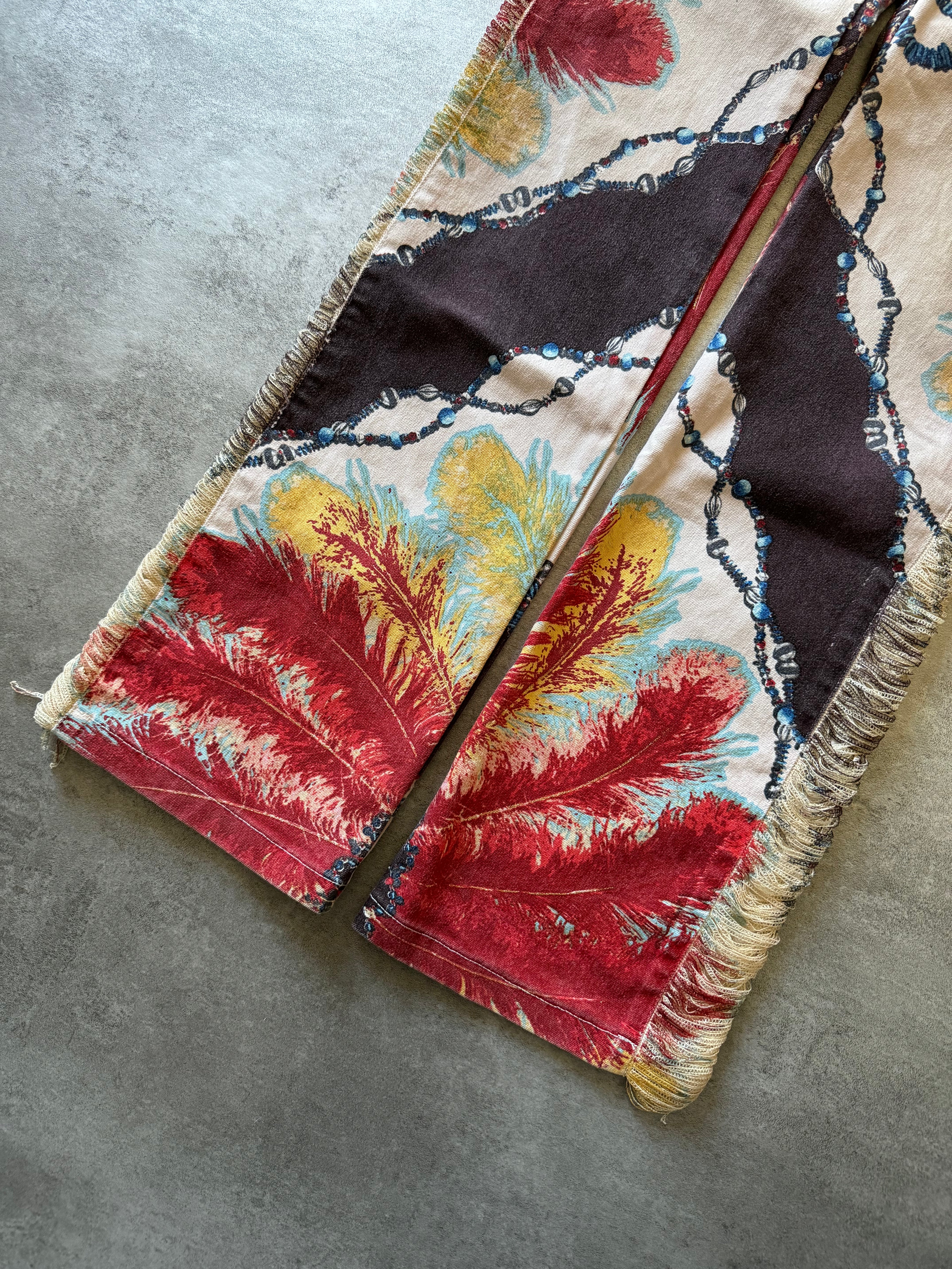 SS2000 Roberto Cavalli Sample Spring Relaxed Flowers Pants (XS) - 8