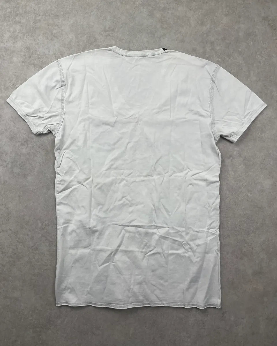 2000s Dolce & Gabbana Combate White V Neck T-Shirt pFxanAs 3