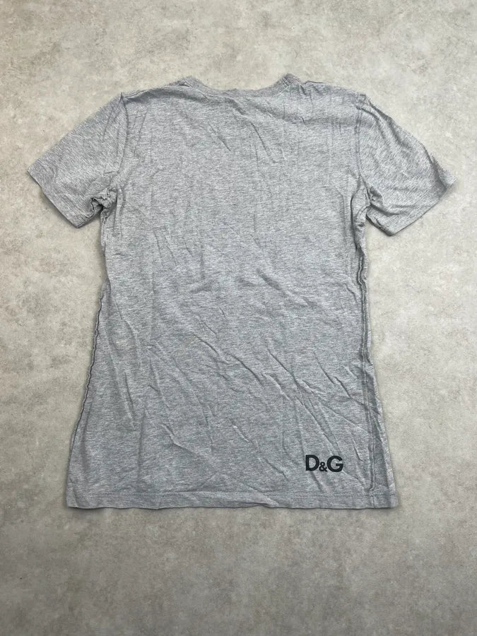 2000s Dolce & Gabbana Grey Kim Basinger Short Sleeves T-Shirt RgiYmju 1