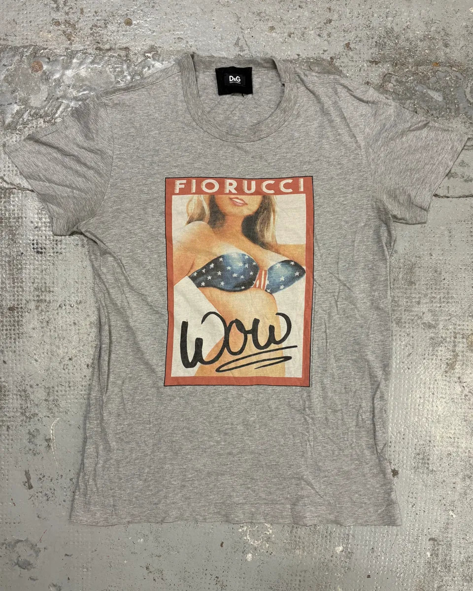 2000s  Dolce & Gabbana Grey Fiorucci Sexy T-Shirt gfzUarm 2