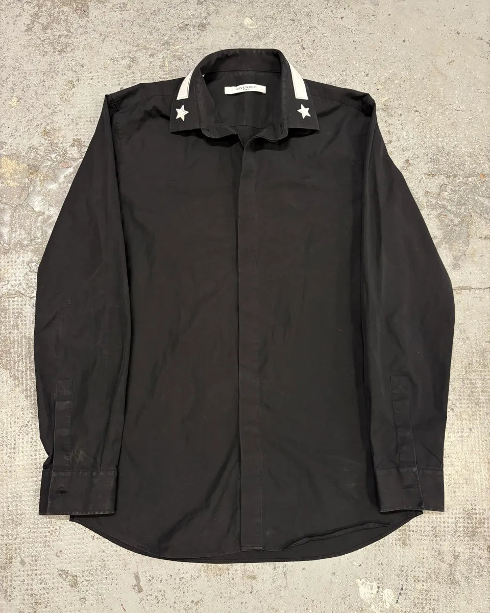 SS2016 Givenchy Black Star Shirt by Riccardo Tisci wbnWHPT 1