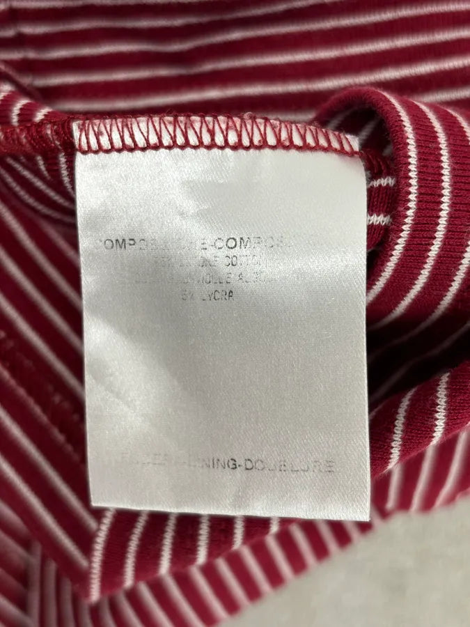 SS2008 Gucci Red Striped Henley T-Shirt nJSHsIW 9