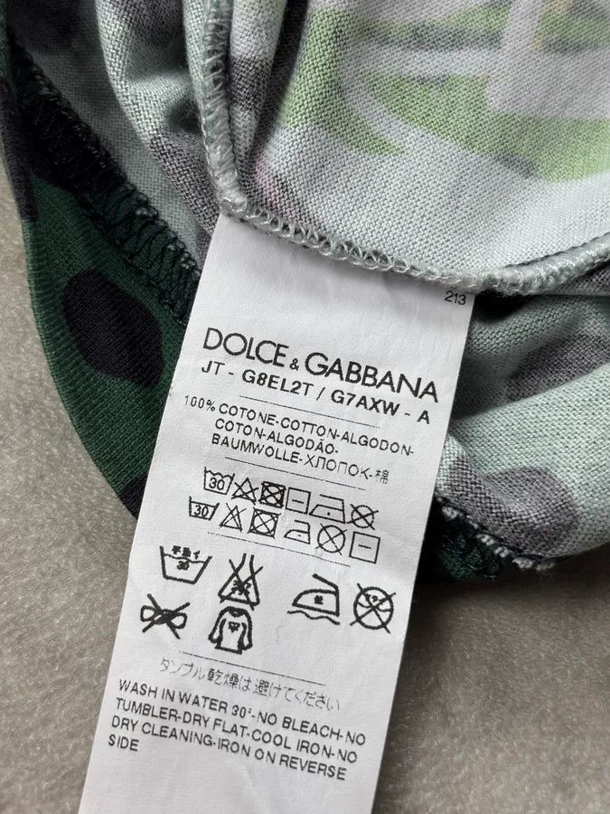 2010s Dolce & Gabbana Polka Dot Black & White Cactus T-Shirt kgtHZrA 8