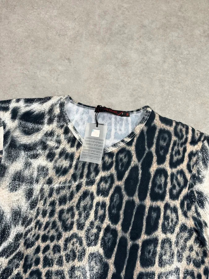 2000s Roberto Cavalli Leopard Print T-Shirt qvpqwYx 3