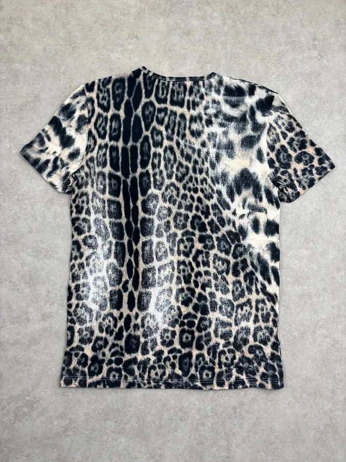 2000s Roberto Cavalli Leopard Print T-Shirt qvpqwYx 4