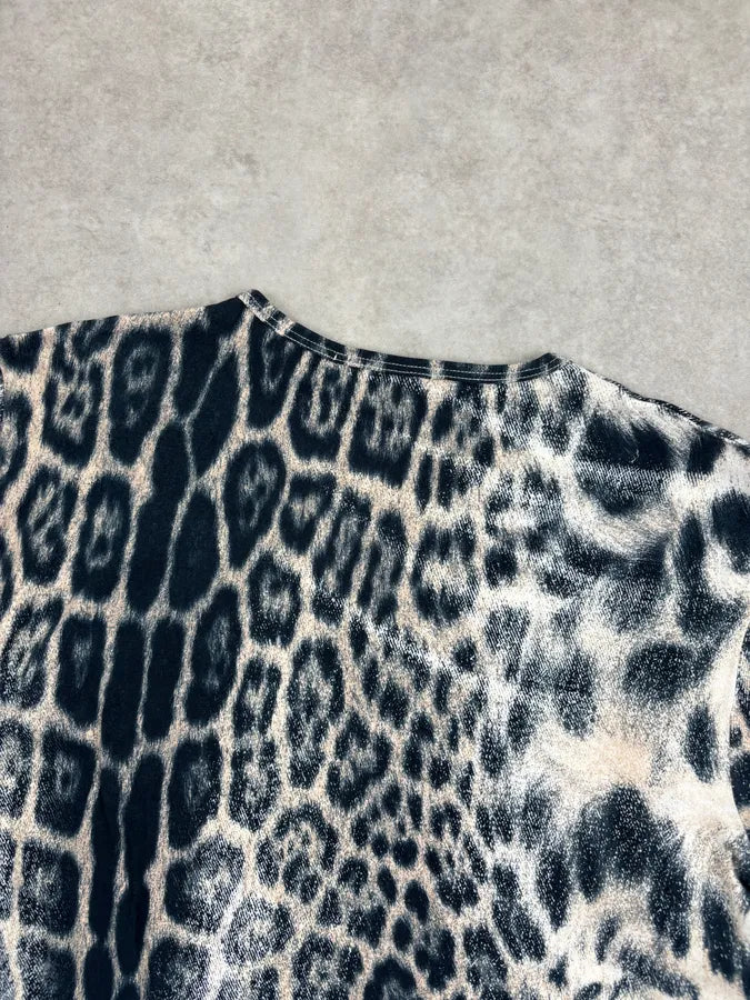 2000s Roberto Cavalli Leopard Print T-Shirt qvpqwYx 5