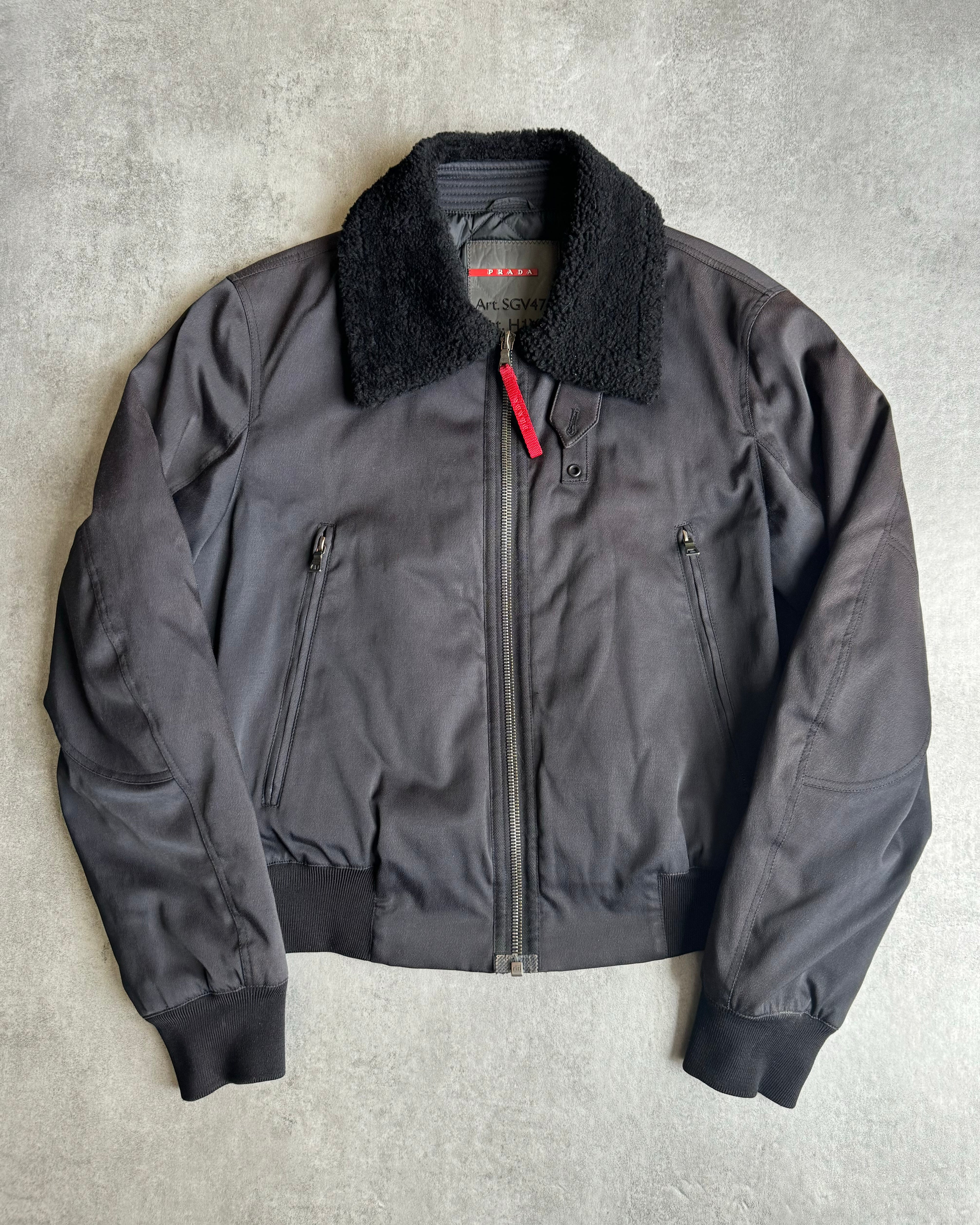 ジャケット・アウター 2000s PRADA 2000s Prada Black Pure Premium Lamb Leather Jacket – Dolce Vita Hub