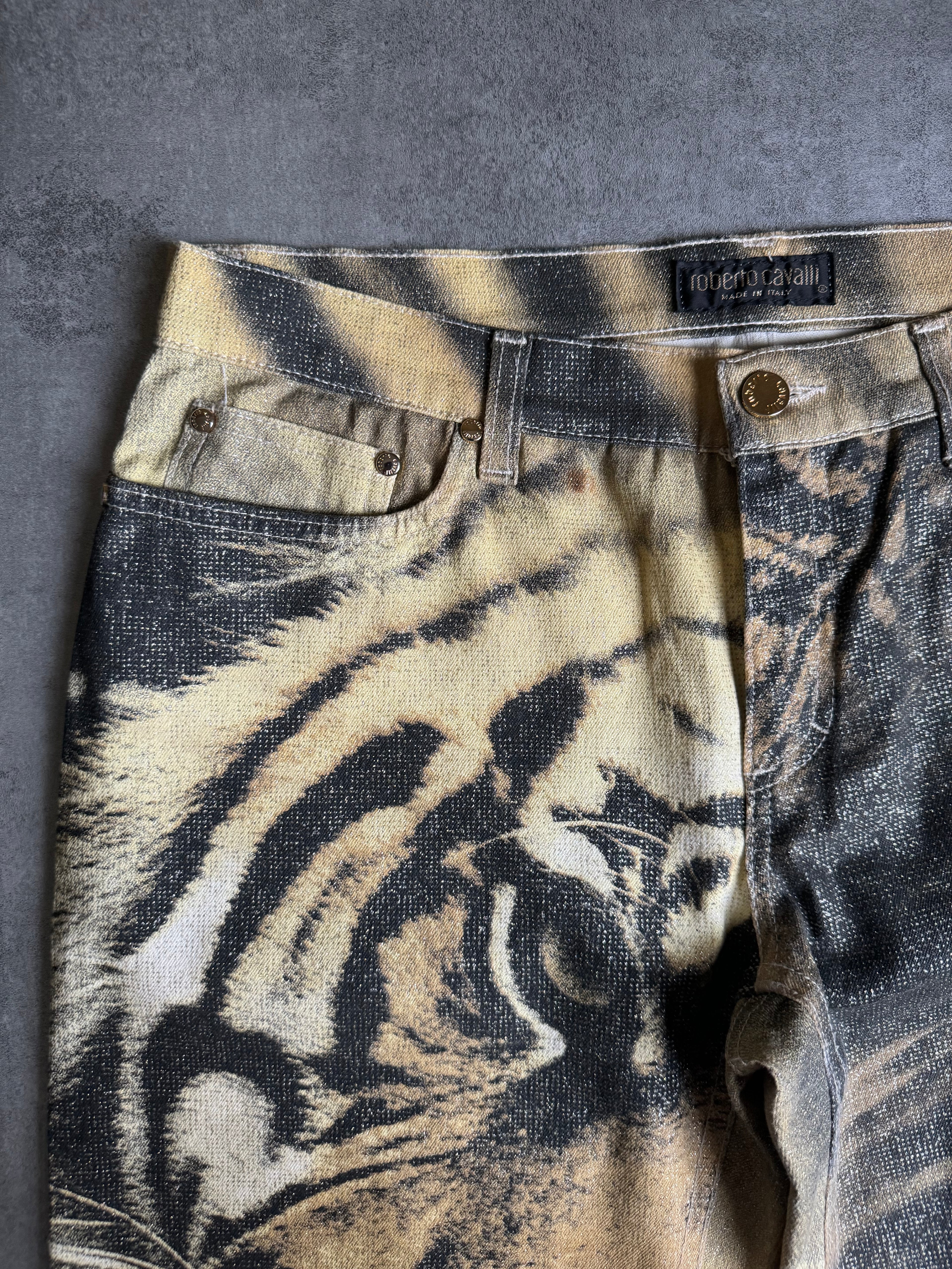 FW2000 Roberto Cavalli Tiger Savage Pants (M) - 8