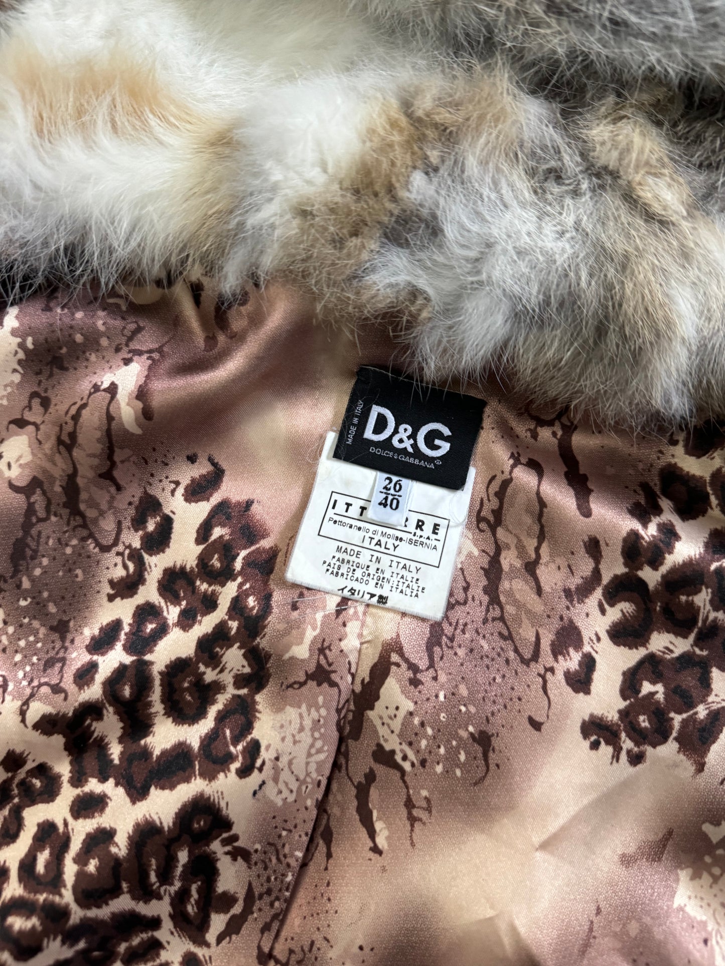 2000s Dolce & Gabbana Premium Rabbit Fur Hooded Vest  (XS/S) - 6