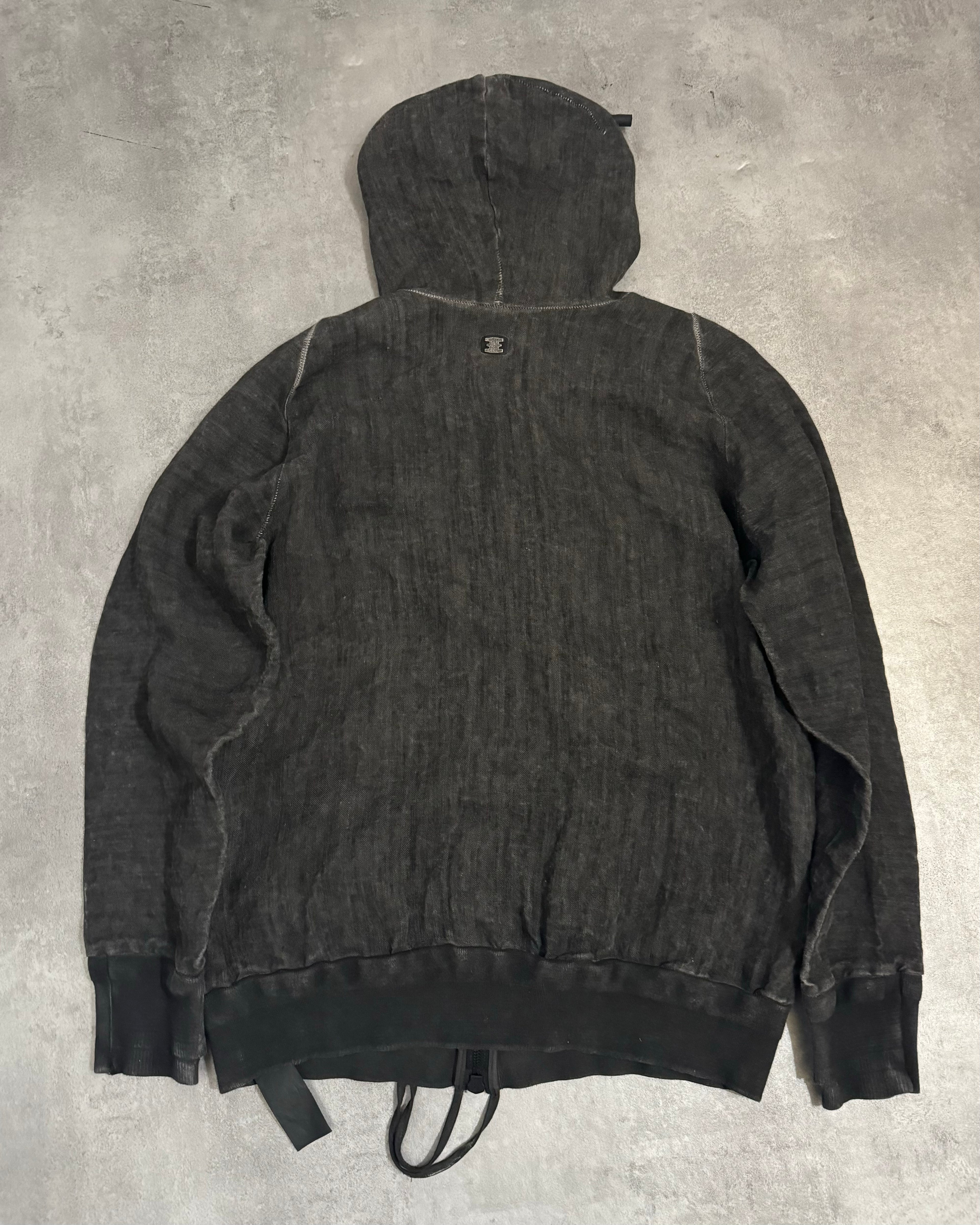 Isaac Sellam ZippyHood Plomb Lin Full Zip Sweater (M) - 2