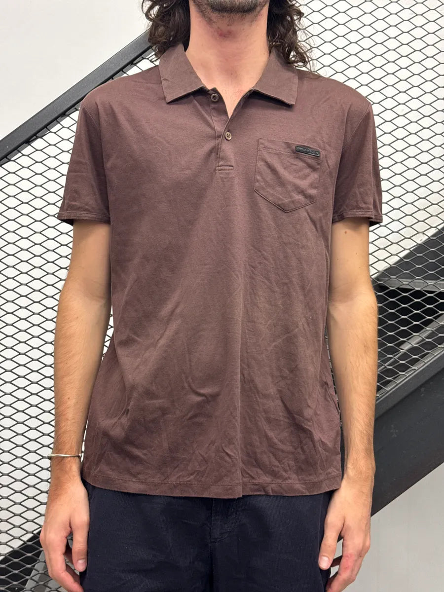 SS2010 Prada Brown Classic Chest Pocket Polo tAVSisqg 2