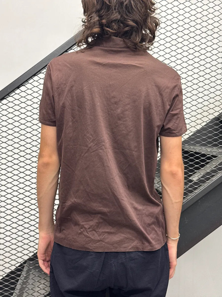 SS2010 Prada Brown Classic Chest Pocket Polo tAVSisqg 3