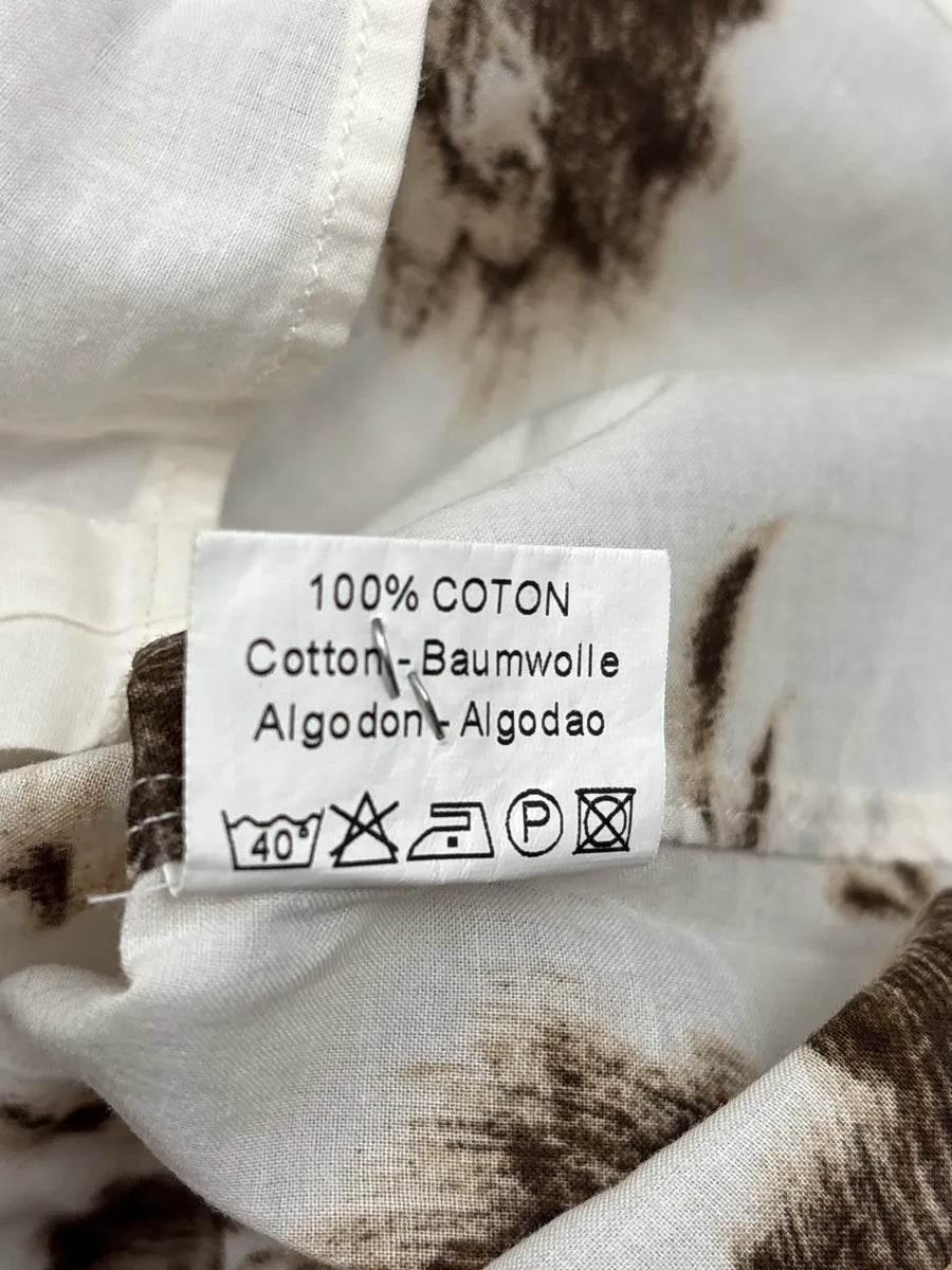 2000s Kenzo White Blurred Floral Classy Shirt tAcXCuGs 11
