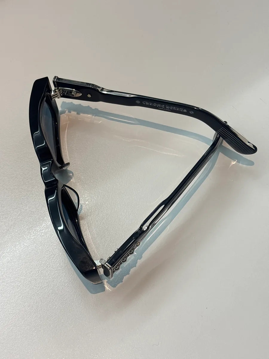 Chrome Hearts Black Zelda Logo Rectangular Sunglasses tEByTXQC 7