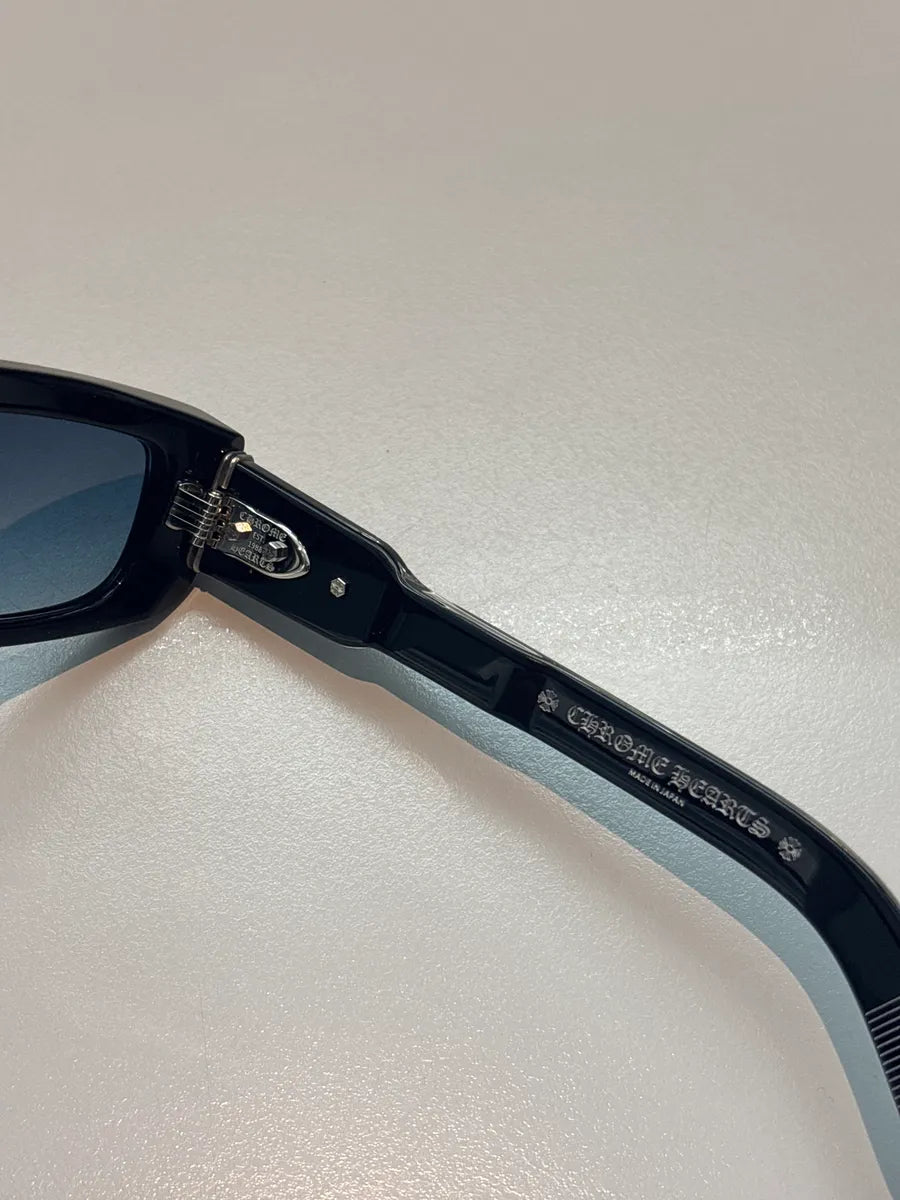 Chrome Hearts Black Zelda Logo Rectangular Sunglasses tEByTXQC 11