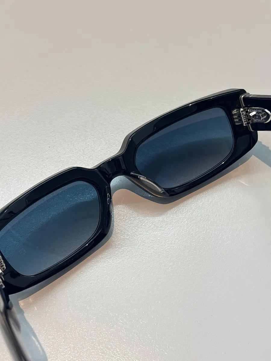 Chrome Hearts Black Zelda Logo Rectangular Sunglasses tEByTXQC 12