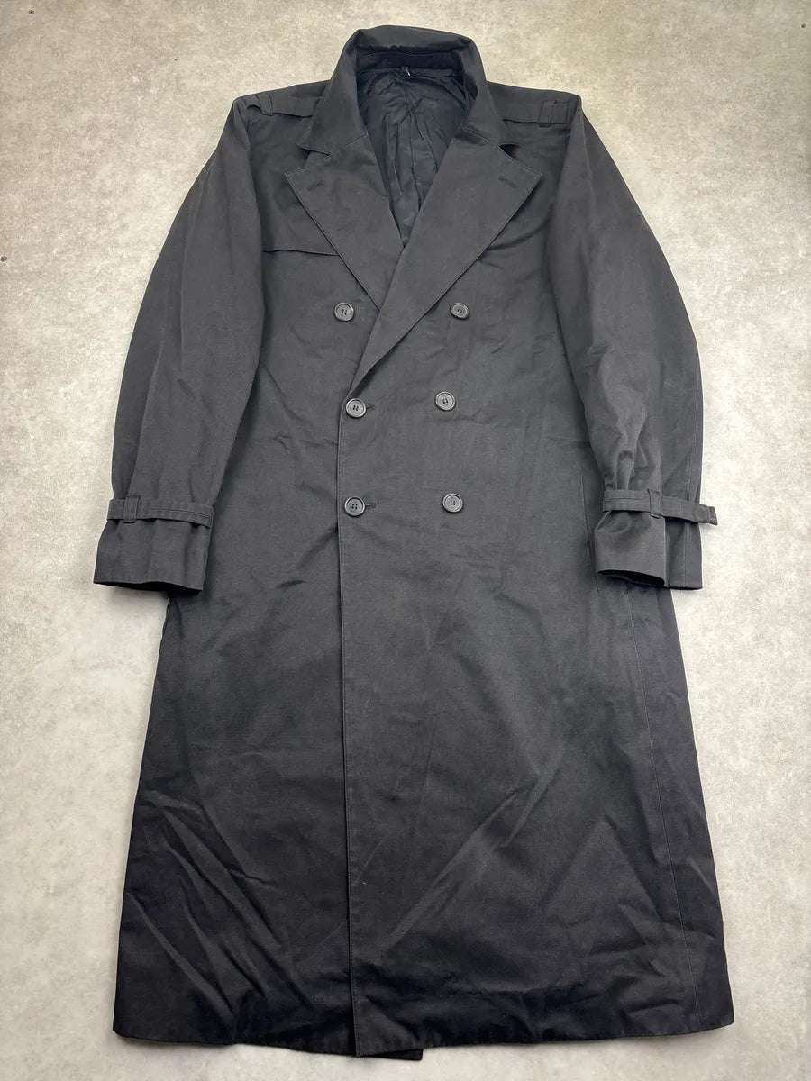2000s Dior Homme Black Double-Breasted Long Coat tLkEitma 0
