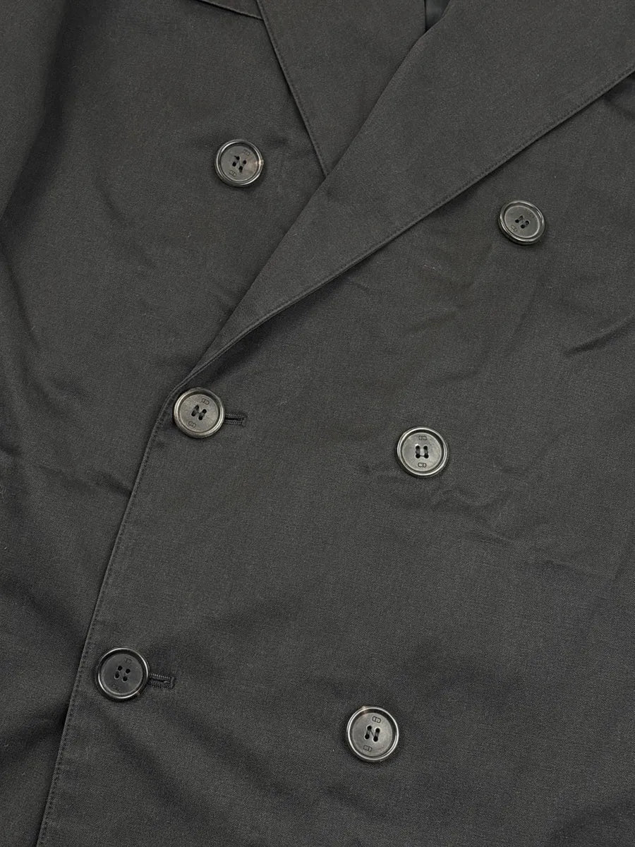 2000s Dior Homme Black Double-Breasted Long Coat tLkEitma 6