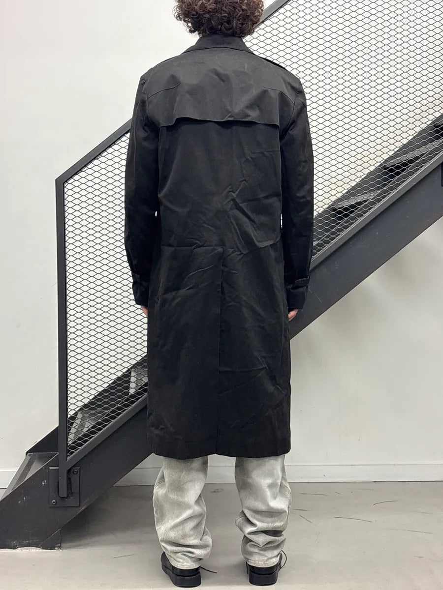 2000s Dior Homme Black Double-Breasted Long Coat tLkEitma 2