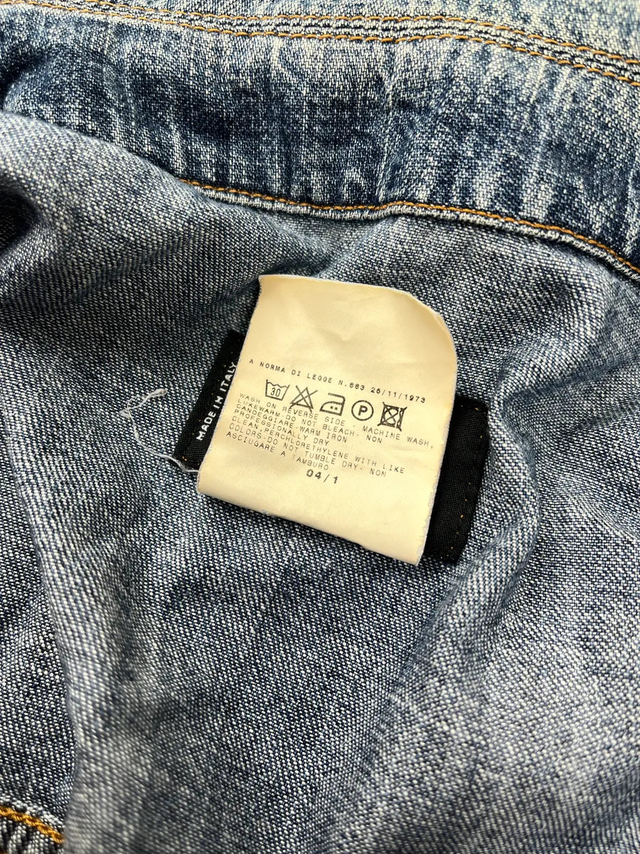 SS2004 Dolce & Gabbana Zip Blue Denim Jacket tNtVOLMi 12