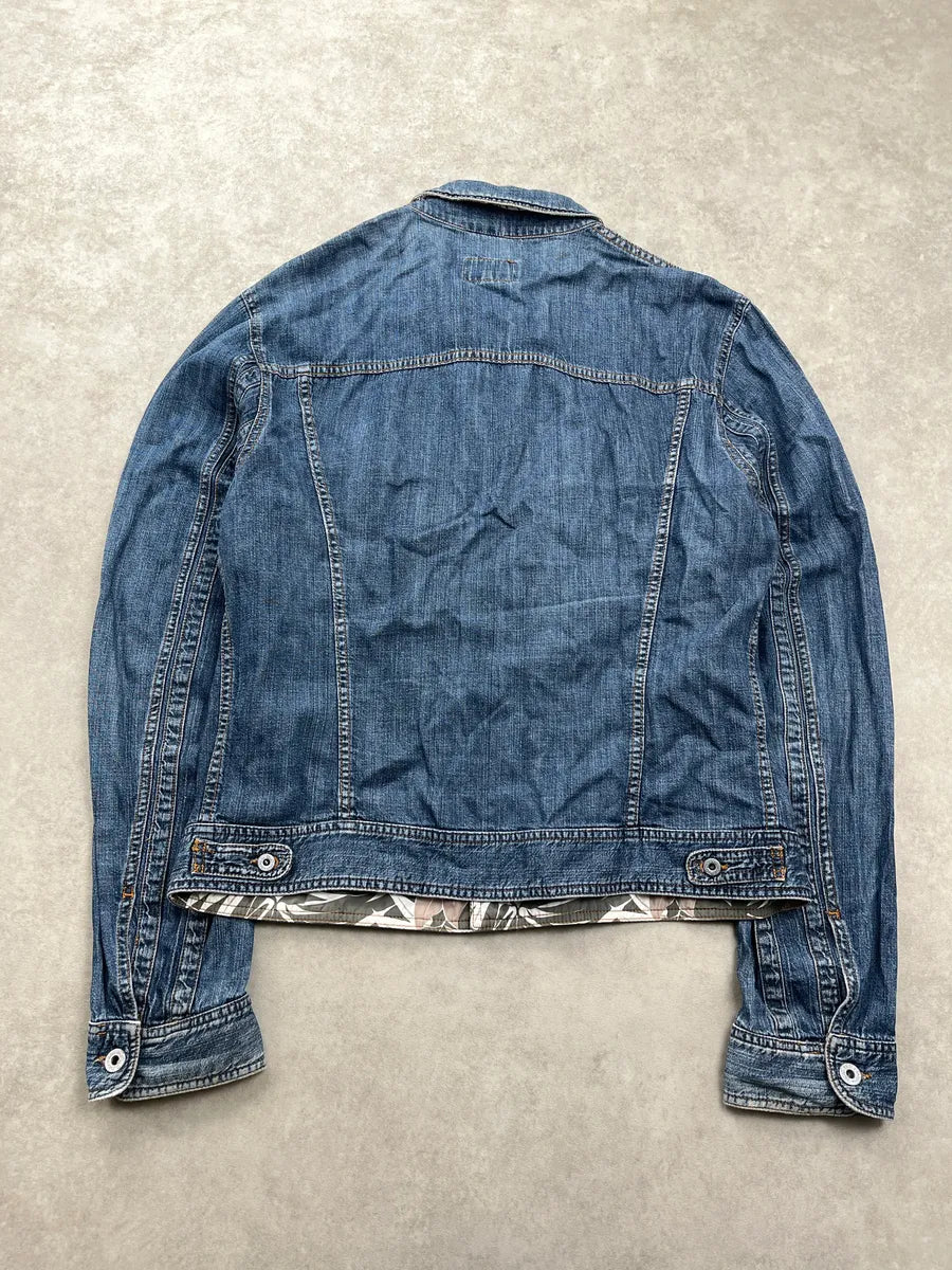 SS2004 Dolce & Gabbana Zip Blue Denim Jacket tNtVOLMi 4
