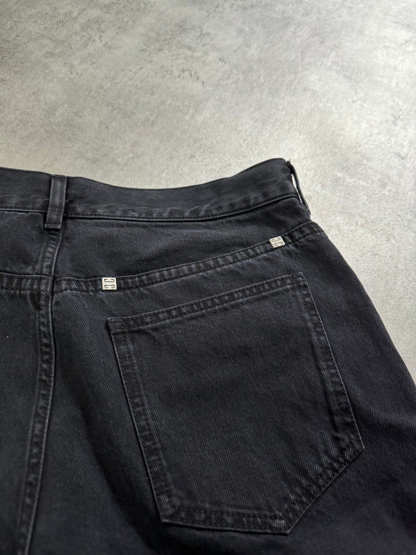 Givenchy 4G Zip Denim Black Cargo Short by Matthew Williams (M/L) - 5