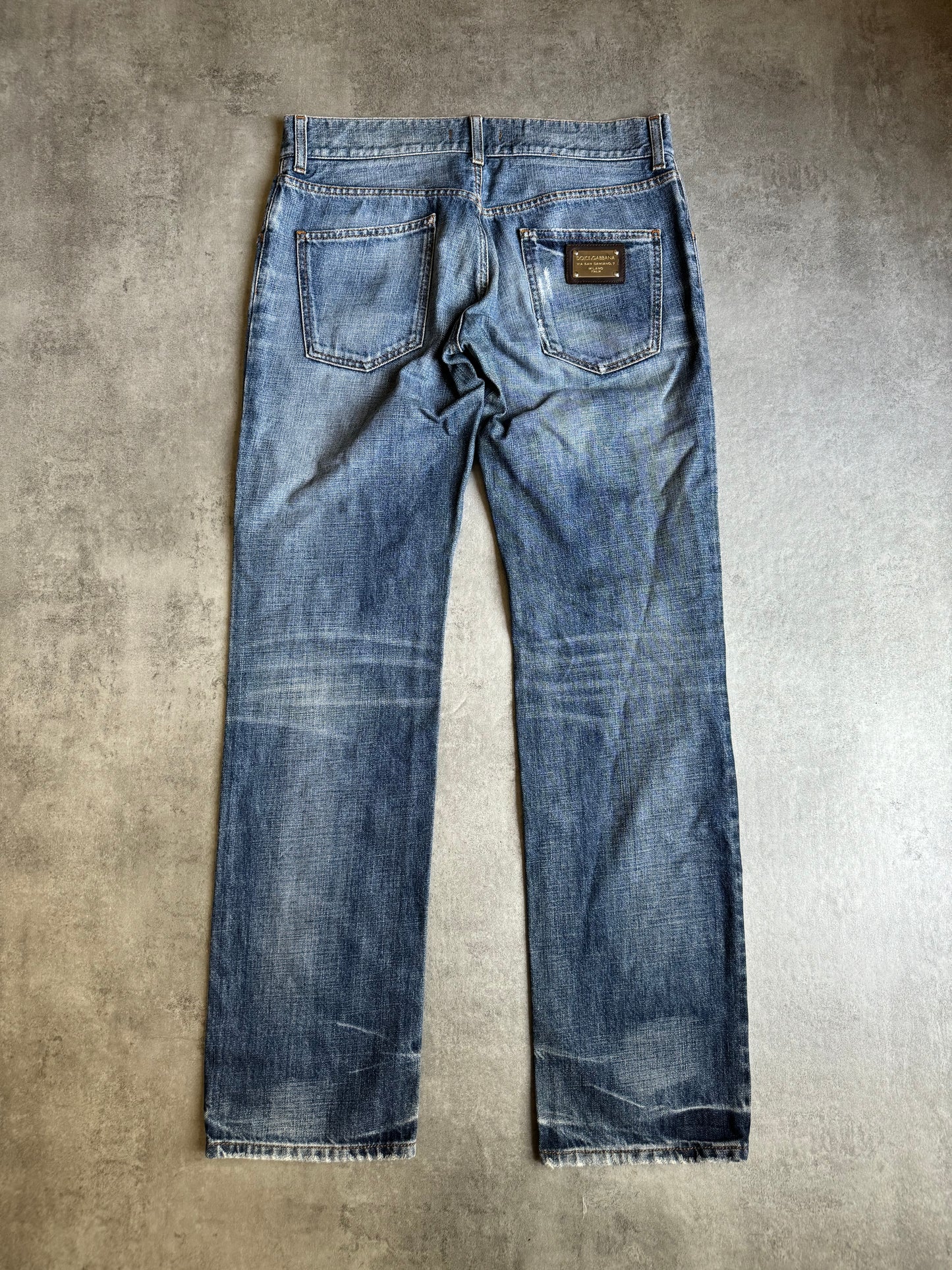 AW2006 Dolce & Gabbana Denim Italian Blue Jeans (M) - 2